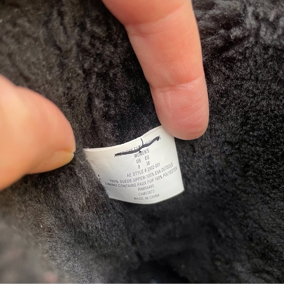 American Eagle Outfitters Black Lined Winter Boots - Picture 16 of 16